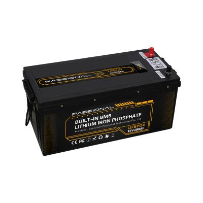 China Portable 12v 300ah LiFePO4 Battery ,  Waterproof Lithium Ion LFP Battery for sale