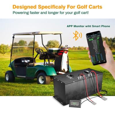 China Lithium Automotive LifePo4 Golf Cart Battery Pack 36v 100ah With APP Control for sale