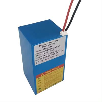 Китай 24V 10Ah Lithium ion battery pack for electric sweeper power tools 18650 NCM Rechargeable batteries продается