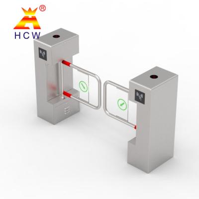 China RFID/IC Entrance Waist Height Turnstile Fingerprint Swing Barrier Gate Entrance for sale