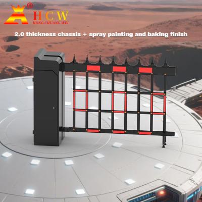 China Automatic Parking Folding Fence Barrier Gate IP42 6M Boom Length for sale