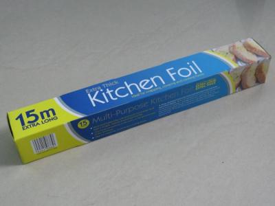 China rollo del papel de embalaje del papel de aluminio de los 30cm del x 15m inofensivo para la barbacoa de la comida de la cocina en venta