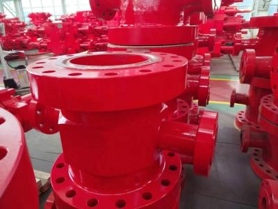 Chine Api 6A croix de boue de maîtrise des puits de tête de puits de bobine de tuyauterie de 10000 livres par pouce carré à vendre