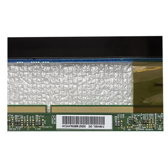 AUO T430HVN01.0 LCD panel side view displaying thickness and profile