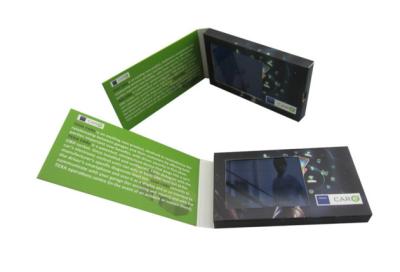 China 2.4 inch video name card with cmyk print,2.4 inch LCD display with business card size for sale