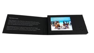 China small size lcd video brochure card, 2.4inch wedding invitation video card for sale