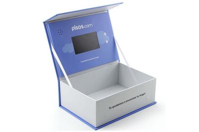 China LCD video mailer box for corporate gift, LCD video screen package box for video marketing UK for sale