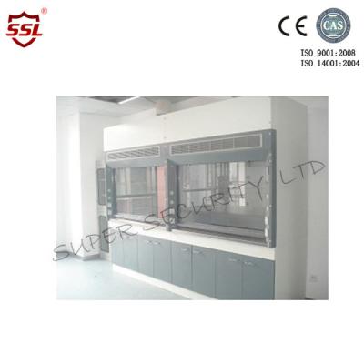 China Laboratory Cold-roll Steel Chemical Fume Hood Φ290mm Air Outlet with Electrical Controlled Glass for sale