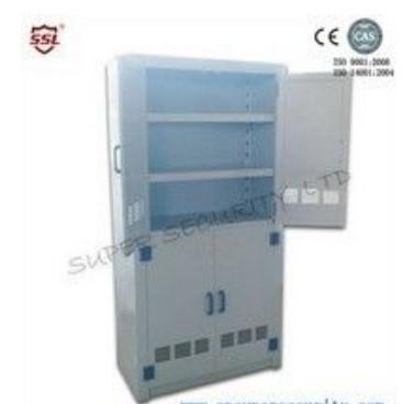 China Corrosivo médico do armário de armazenamento da porta dobro do polipropileno à venda
