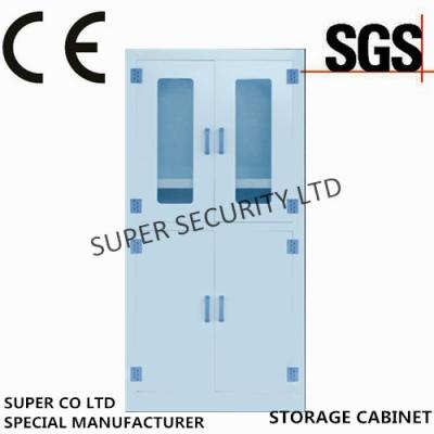 China Laboratory Medicine Medical Supply Storage Cabinet With Double Glass Door for Security for sale