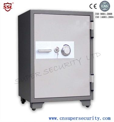 China Powder Coating 65L security Fire Resistant Safe box with 28 / 25mm 2 Dead Bolts for stock / shares markets for sale