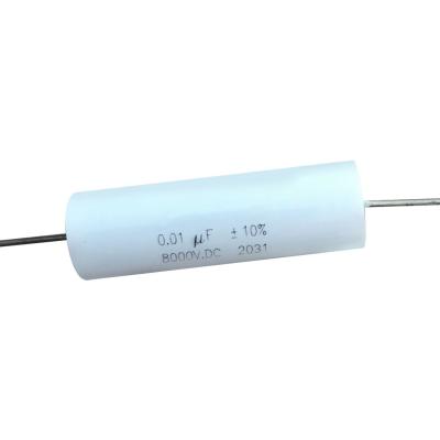 China 0.01UF 8000V DC Ultra-High Voltage Film Capacitor Voltage Backup Capacitor  8000V 50*16MM High Frequency Capacitor for sale