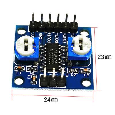 China 5Wx2 With Volume Potentiometer Noiseless Amplifier Board PAM 8406 PAM8406 for sale