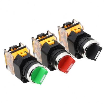 China LA38-11X2 Self-lock Selector Switch 1NO1NC 2/3 Positions Rotary Switches Power 22mm for sale