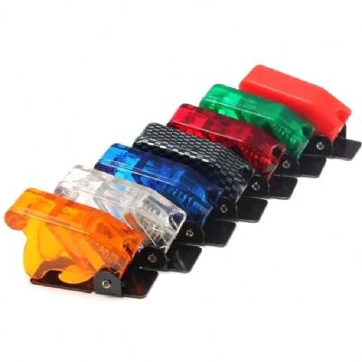China Toggle-Switch-Waterproof-Boot-Plastic-Safety-Flip-Cover-Cap-Multi-colour 12mm toggle switch cover dustproof for sale