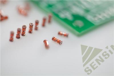 China Termistor encapsulado vidrio miniatura del diseño NTC para la instalación automática de SMT en venta