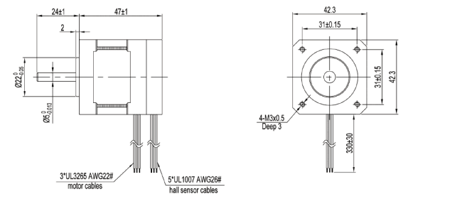 Automotive Brushless Dc Motor Nema 17 42mm 0