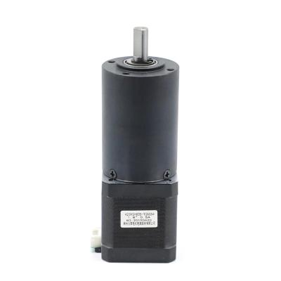 China Small Geared Stepper Motor With Planetary Gearbox 36mm 42mm 4.8 Kg Cm Nema 17 for sale