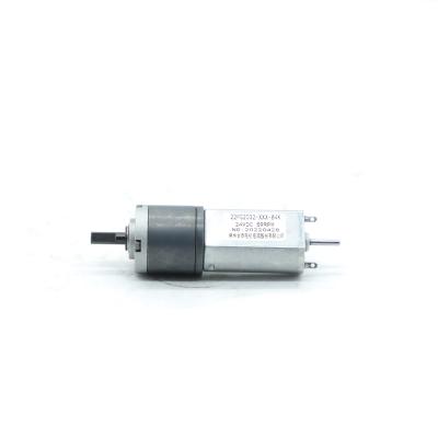China NEMA 8 Low Noise DC Brush Gear Motor 24V 59 Rpm 0.05A 22mm for sale