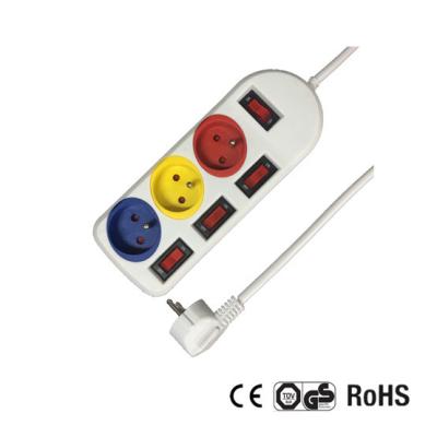 China NF CE Certificate 1.5m extension socket with Euro Plug for sale