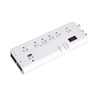 China 7 outlet Power Strip and Extension Socket With 15A Circuit Breaker Surger Protector for sale