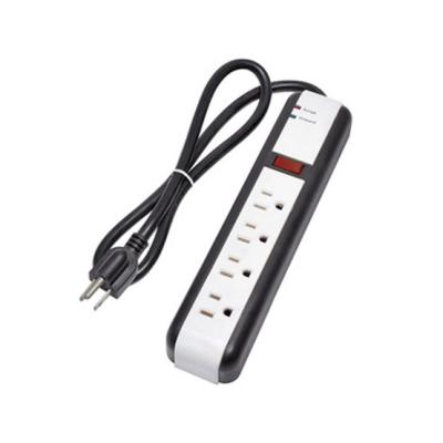 China 4 outlet Power Strip and Extension Socket With 15A Circuit Breaker Surger Protector for sale
