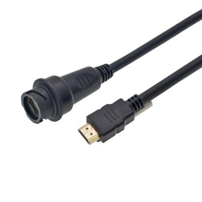 China cabos audio video de 18Gbps 48Gbps, homem feito sob encomenda do cabo de HDMI à fêmea à venda