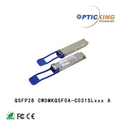 China 1311nm 1331nm 100G QSFP28 CWDM4 10km Fiber Optical Module for sale