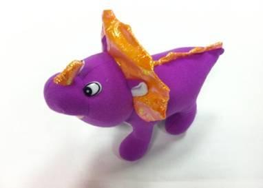 China Purple Dino Dragon Plush Toys for sale