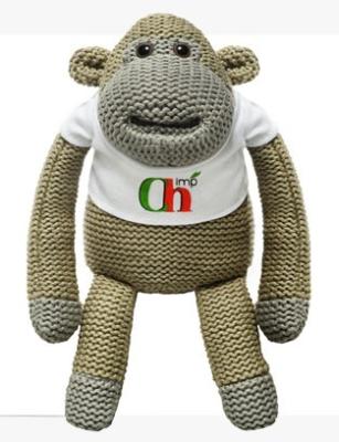 China Knitted Monkey Stuffed Animal Toys Plush Toys for sale