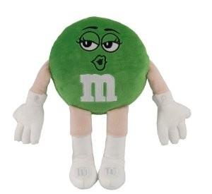 China M&M’ Character Green Medium Plush Toys for sale