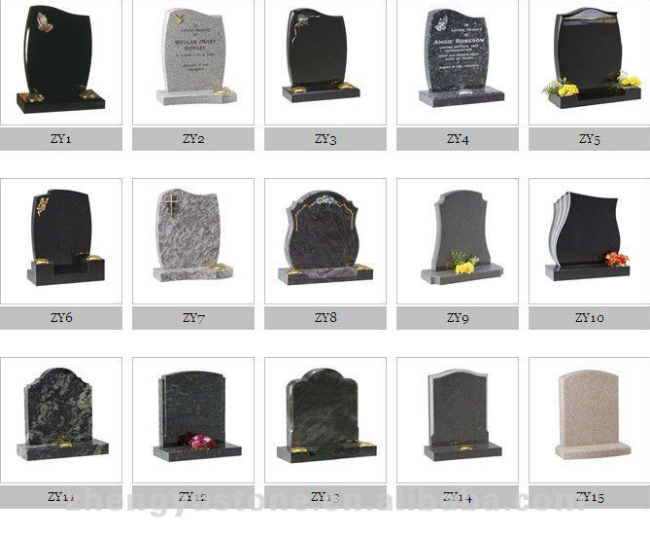 granite open book memorial headstone