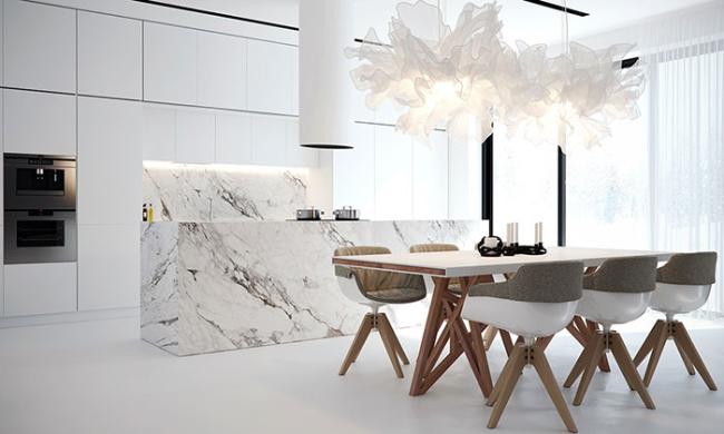 top grade interior decoration materials white Marble slabs and tiles