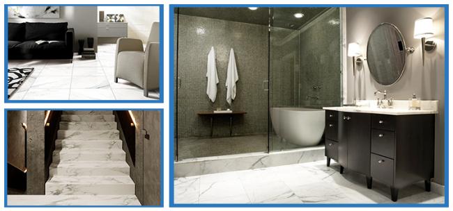 Marble Mosic Ceramic Water Jet Mosaic Floor Tile
