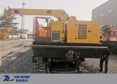 China Hydraulic Crane Rail Platform Sleeper Rail Lift Delivery Wagon 5T à venda