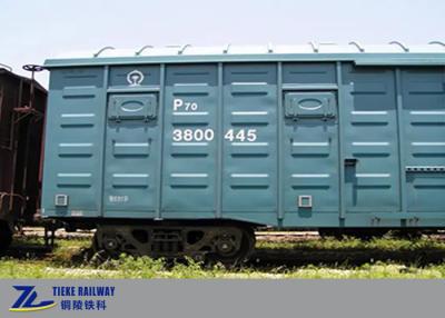 中国 1435mmのゲージの貨物列車ワゴン70t反腐食の鉄道の有蓋車 販売のため