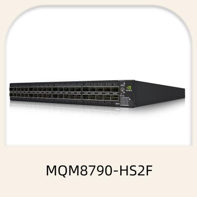 China Interruptor elegante manejado no bloqueando portuario de HDR 200Gb/s InfiniBand del interruptor de red del mellanox de MQM8790-HS2F 40 en venta