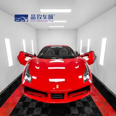 China Anti Scratch Heatproof PPF Color Wrap , Glossy Metallic Vampire Red Vinyl Wrap for sale