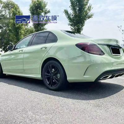 China WRAPMASTER ROHS Certificate Car Sticker Air Bubble Free car film Clear Protection Khaki Green Car Wrapping for sale