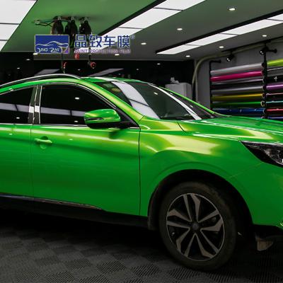 China Aiks Apple Green Recoverable Car Body Wrap Sticker Exterior Accessories for sale