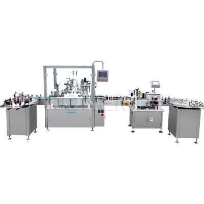 China Essential Oil Dropper Bottle Filling Capping And Labeling Machine 2KW for sale