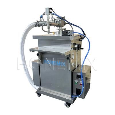 China Temperature Control Hair Wax Hot Cream Filling Machine Self Suction Filler for sale