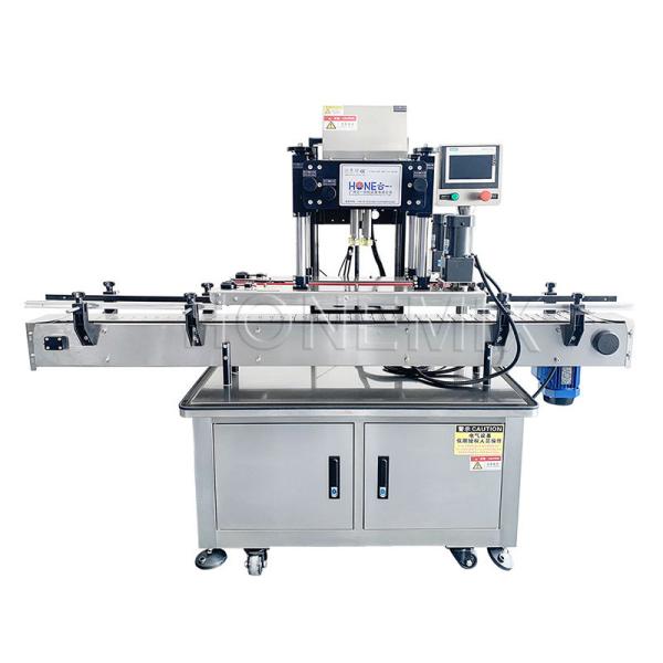 Quality Four Wheels Automatic Capping Equipment Round Bottle Cap Sealing Machine for sale