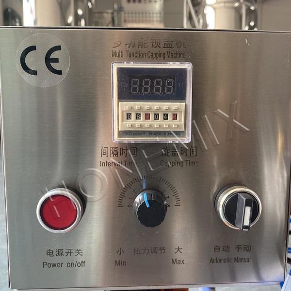 Quality Shampoo Automatic Capping Machine 80W Auto Cap Screwing Machine for sale