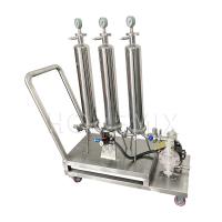 Quality Liquid Perfume Making Machine Three Stage Perfume Filter Stainless Steel for sale