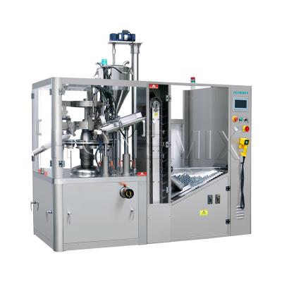 China Lip Gloss High Speed Tube Filling Machines Heating And Mixing Hopper for sale
