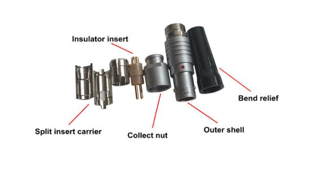 Circular Self Automatic Locking Circular Push Pull Connector with Coaxial cable 0
