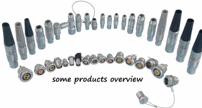 Circular Self Automatic Locking Circular Push Pull Connector with Coaxial cable 1
