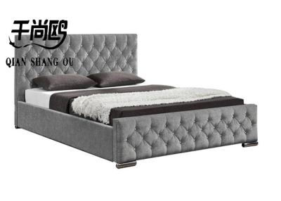 China Hydraulic Gas Lift Upholstered Storage Platform Bed With Tall Headboard for sale