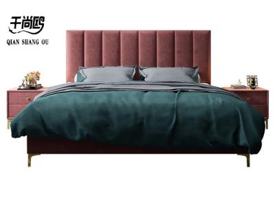 China Modern design bed frame, double queen bed, king size bed for high-quality home furnishings for sale